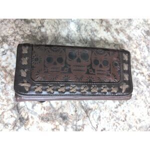 LoungeFly Sanrio Hello Kitty Collaboration Wallet Sugar Skull 8 Inch